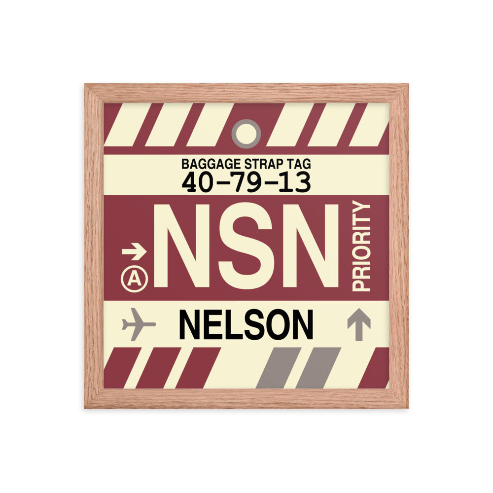 Travel-Themed Framed Print • NSN Nelson Souvenir • YHM Designs - Image 07
