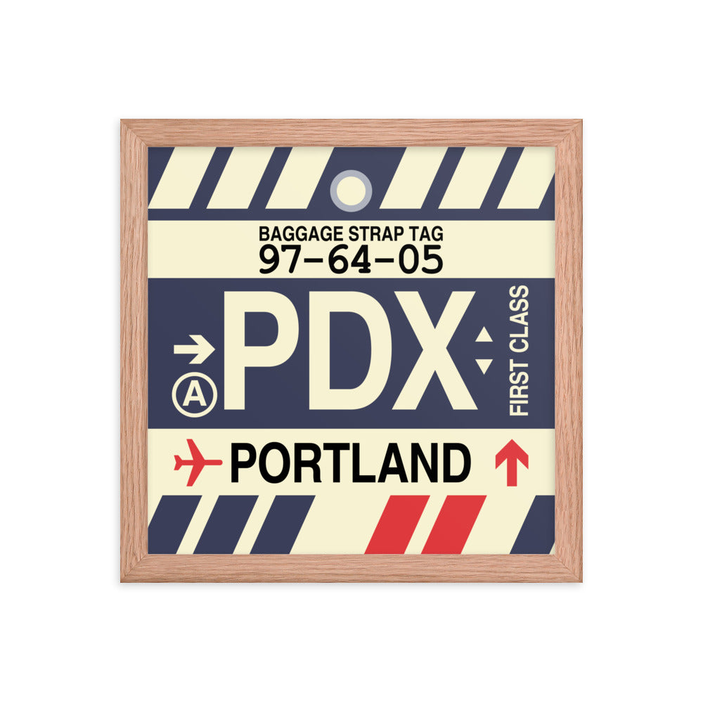 Travel-Themed Framed Print • PDX Portland • YHM Designs - Image 07