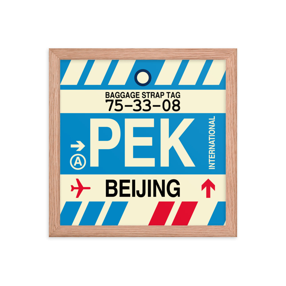 Travel-Themed Framed Print • PEK Beijing • YHM Designs - Image 07