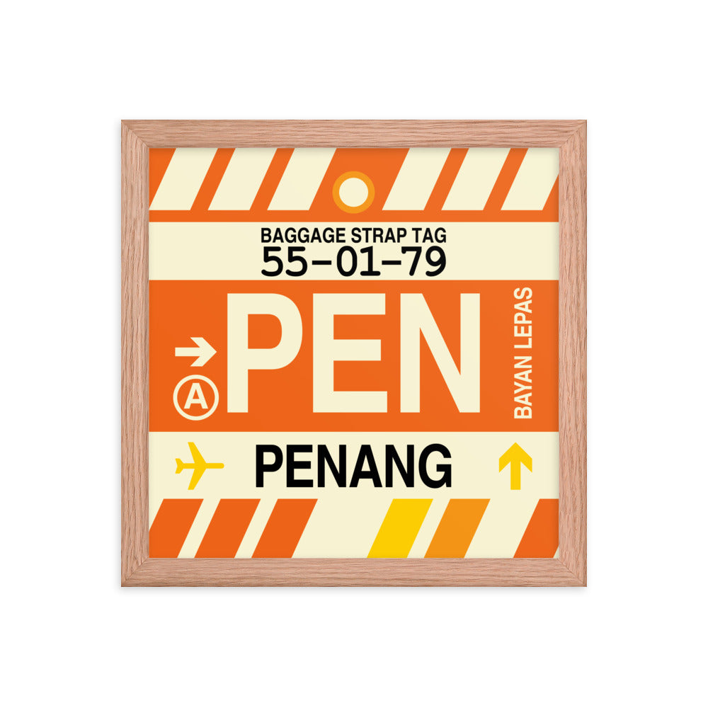 Travel-Themed Framed Print • PEN Penang Souvenir • YHM Designs - Image 07