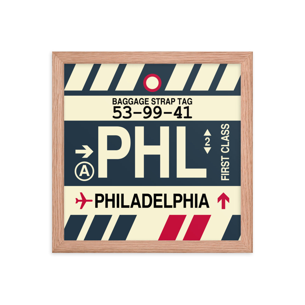 Travel-Themed Framed Print • PHL Philadelphia • YHM Designs - Image 07