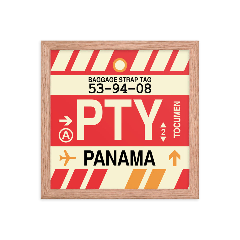 Travel-Themed Framed Print • PTY Panama City Souvenir • YHM Designs - Image 07