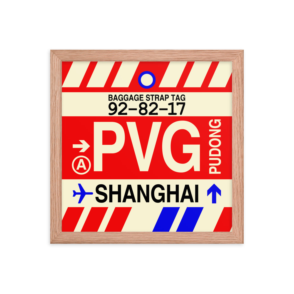 Travel-Themed Framed Print • PVG Shanghai Souvenir • YHM Designs - Image 07