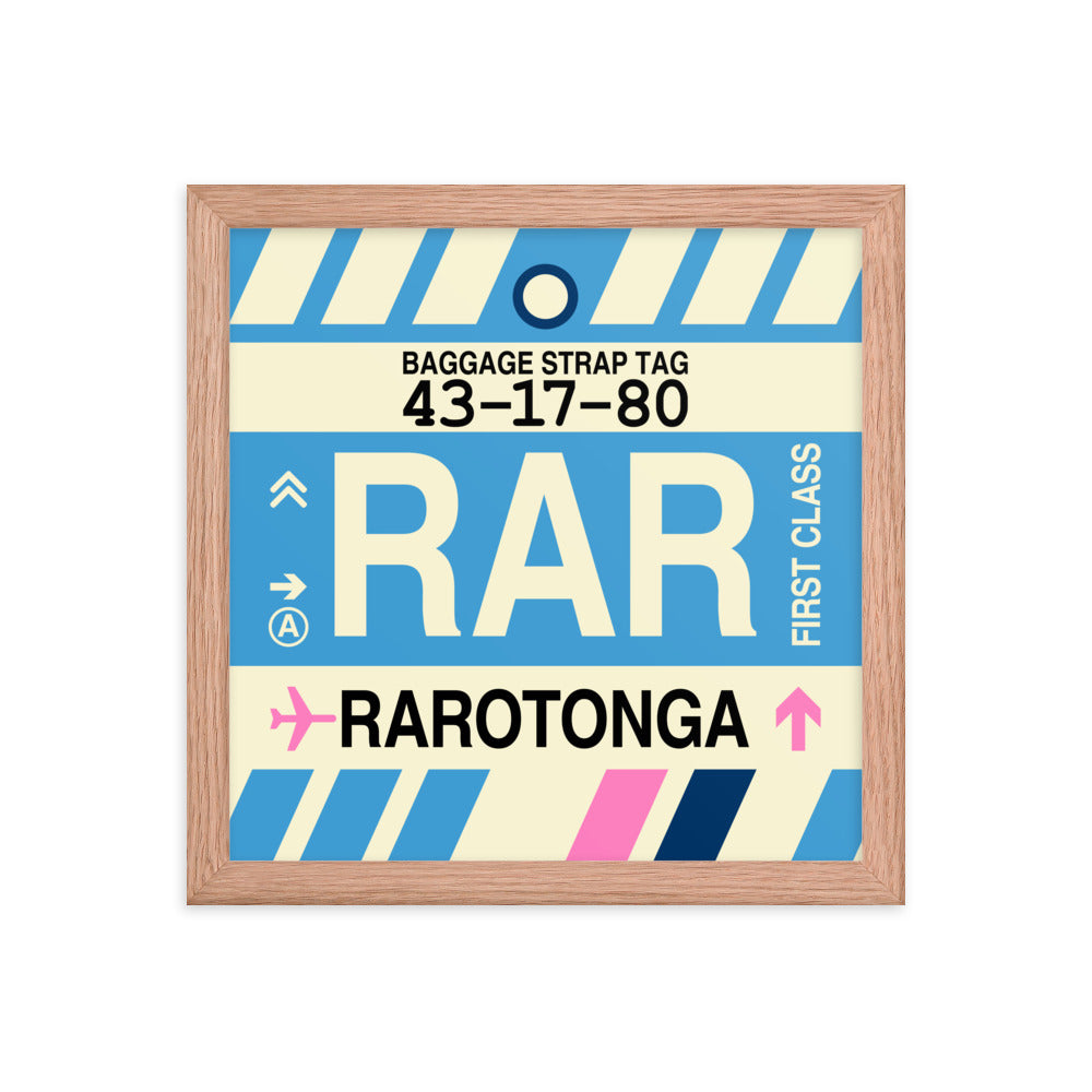 Travel-Themed Framed Print • RAR Rarotonga Souvenir • YHM Designs - Image 07