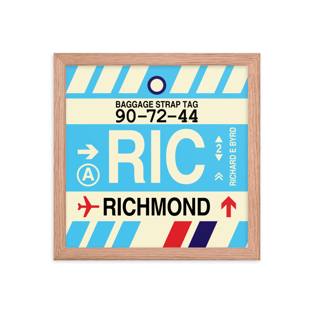 Travel-Themed Framed Print • RIC Richmond • YHM Designs - Image 07