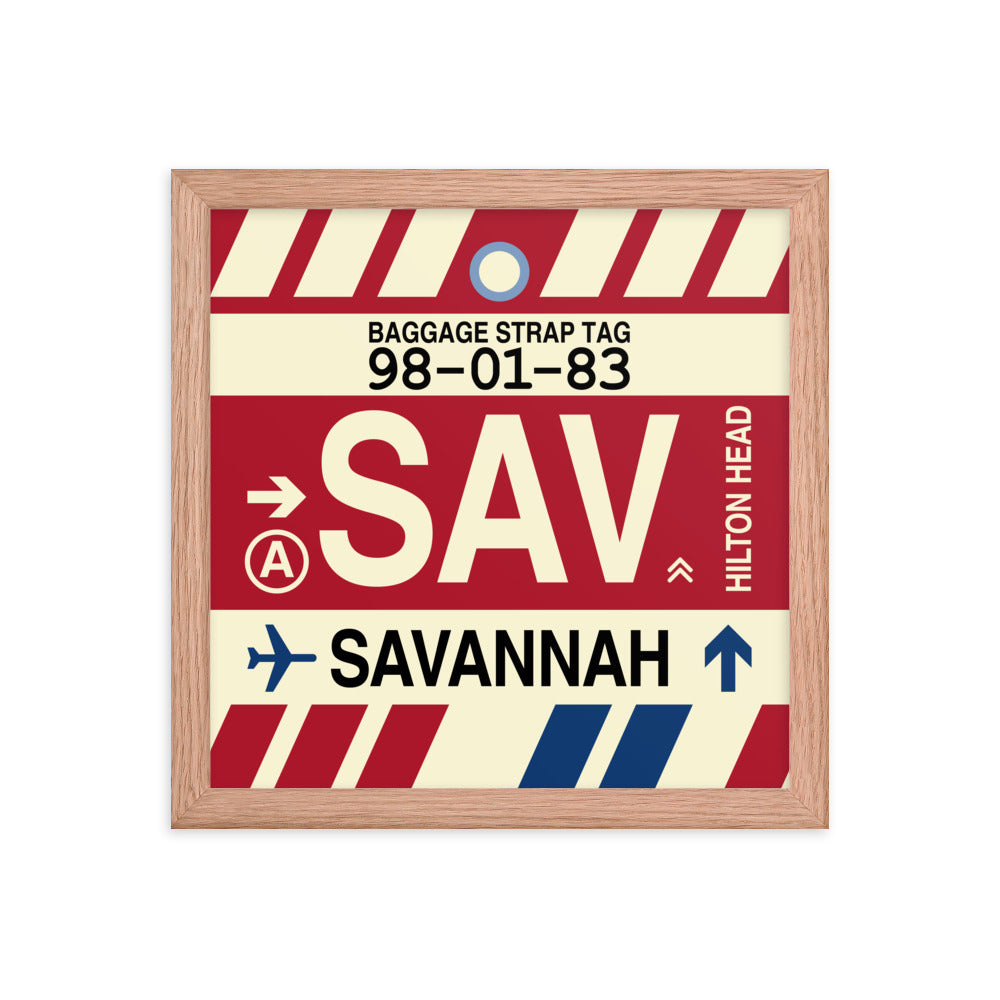 Travel-Themed Framed Print • SAV Savannah • YHM Designs - Image 07