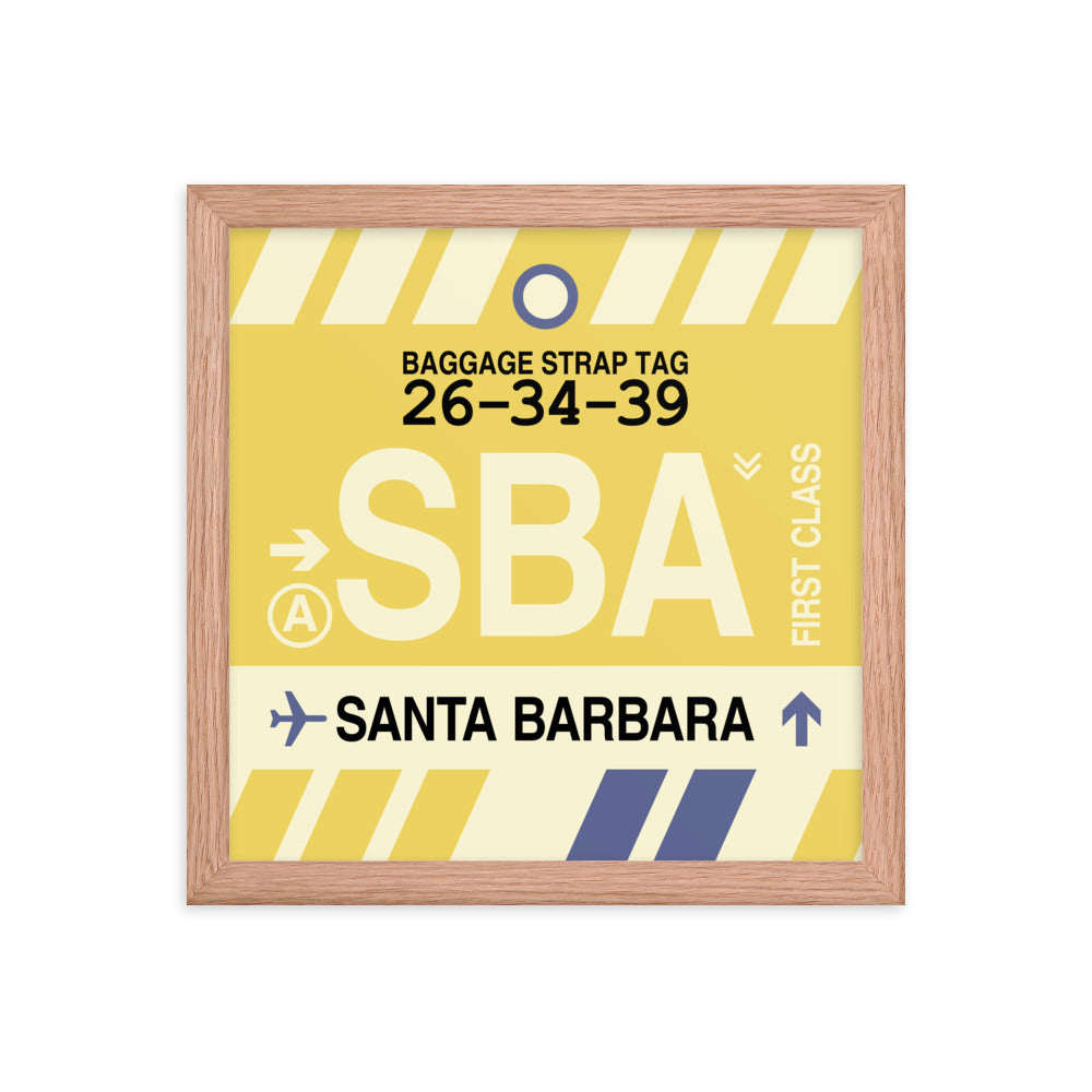 Travel-Themed Framed Print • SBA Santa Barbara • YHM Designs - Image 07