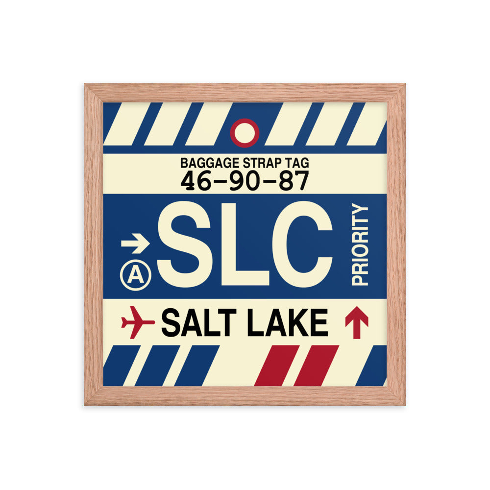 Travel-Themed Framed Print • SLC Salt Lake City • YHM Designs - Image 07