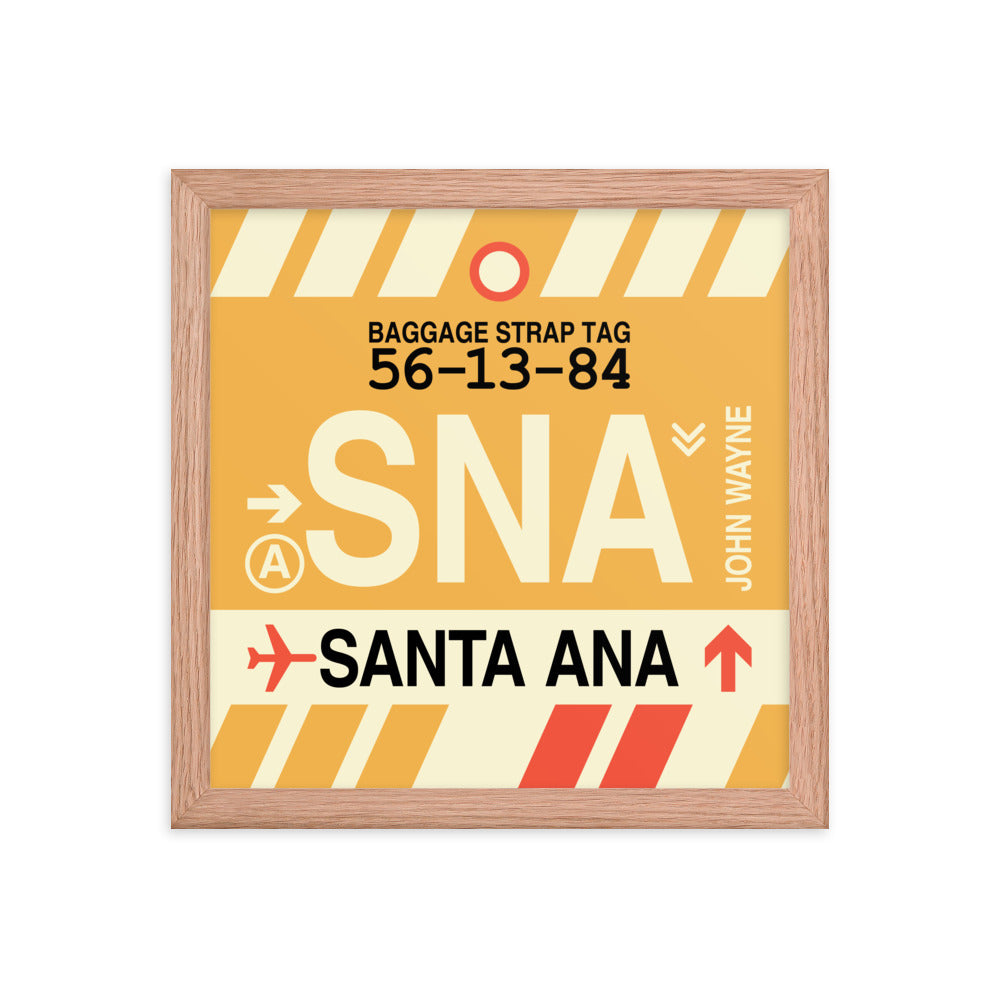 Travel-Themed Framed Print • SNA Santa Ana Souvenir • YHM Designs - Image 07