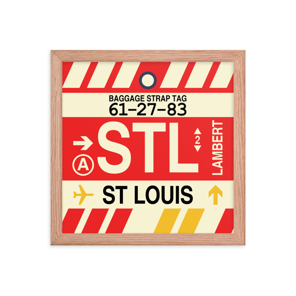 Travel-Themed Framed Print • STL St. Louis • YHM Designs - Image 07