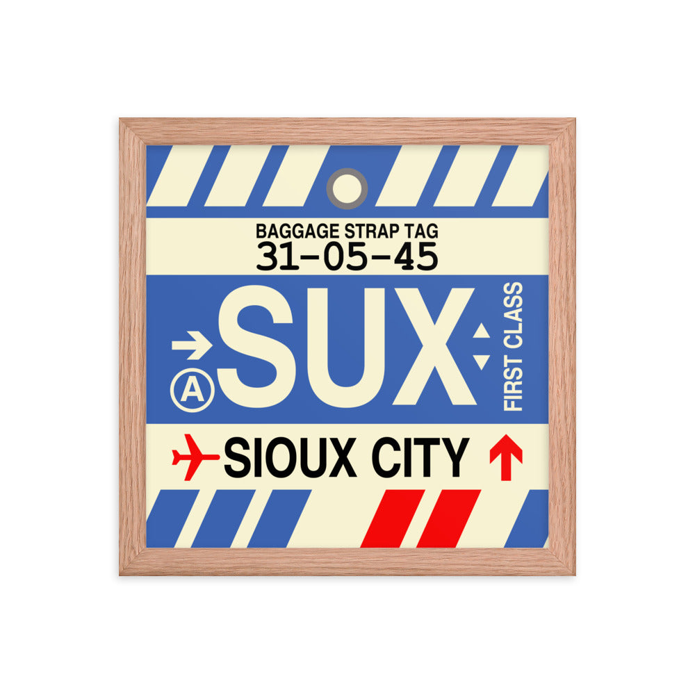 Travel-Themed Framed Print • SUX Sioux City • YHM Designs - Image 07