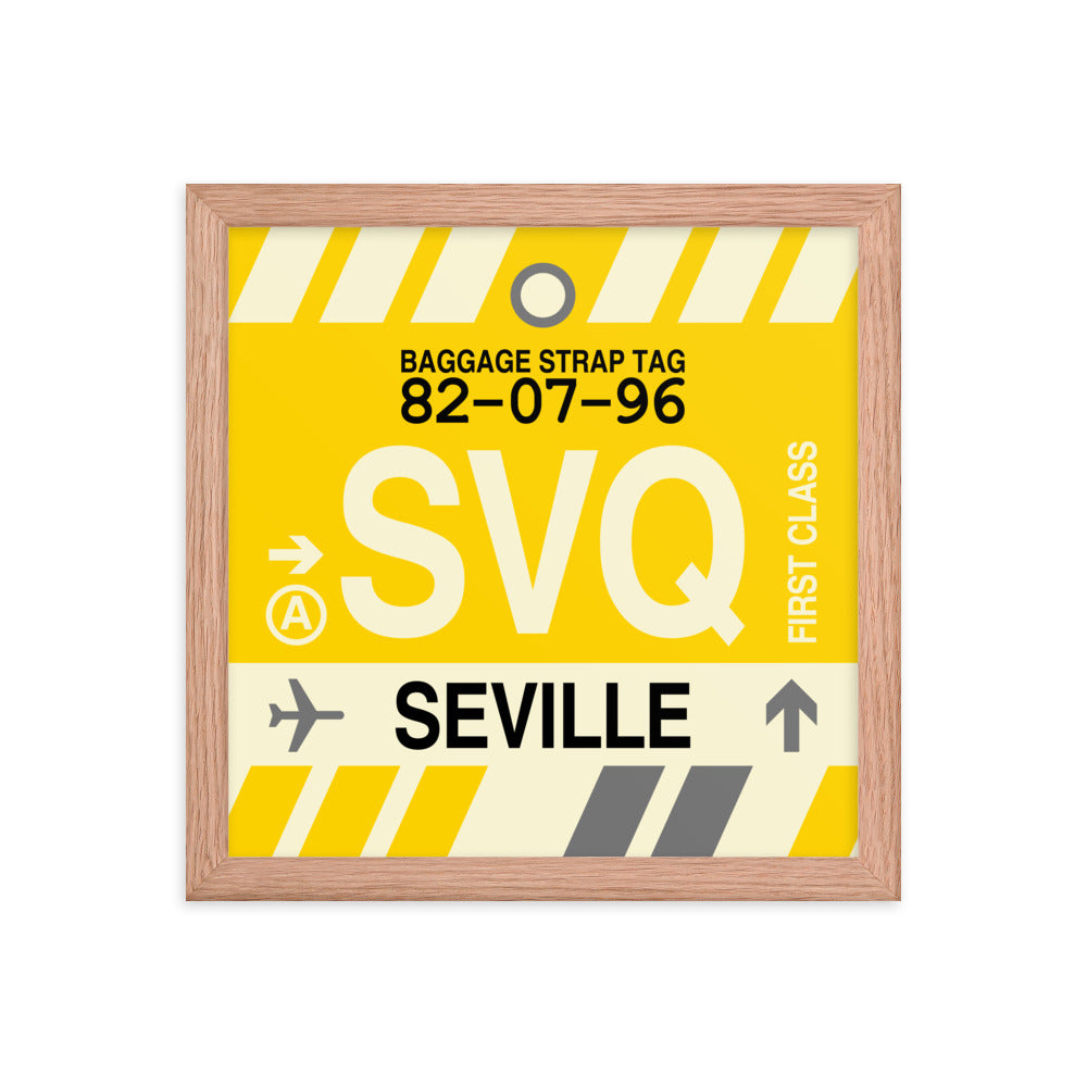 Travel-Themed Framed Print • SVQ Seville • YHM Designs - Image 07