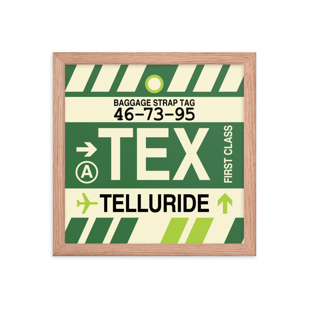 Travel-Themed Framed Print • TEX Telluride • YHM Designs - Image 07