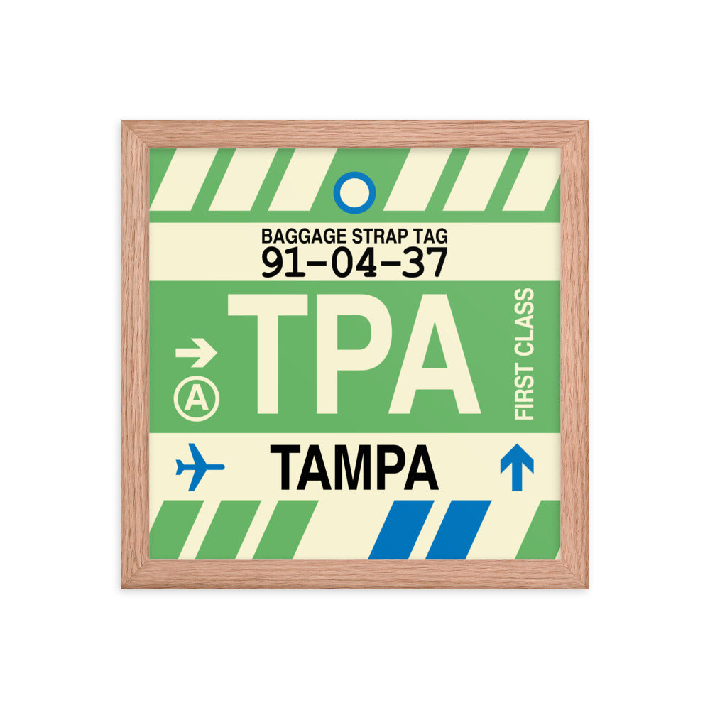 Travel-Themed Framed Print • TPA Tampa • YHM Designs - Image 07