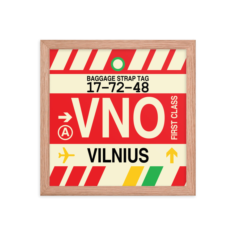 Travel-Themed Framed Print • VNO Vilnius • YHM Designs - Image 07