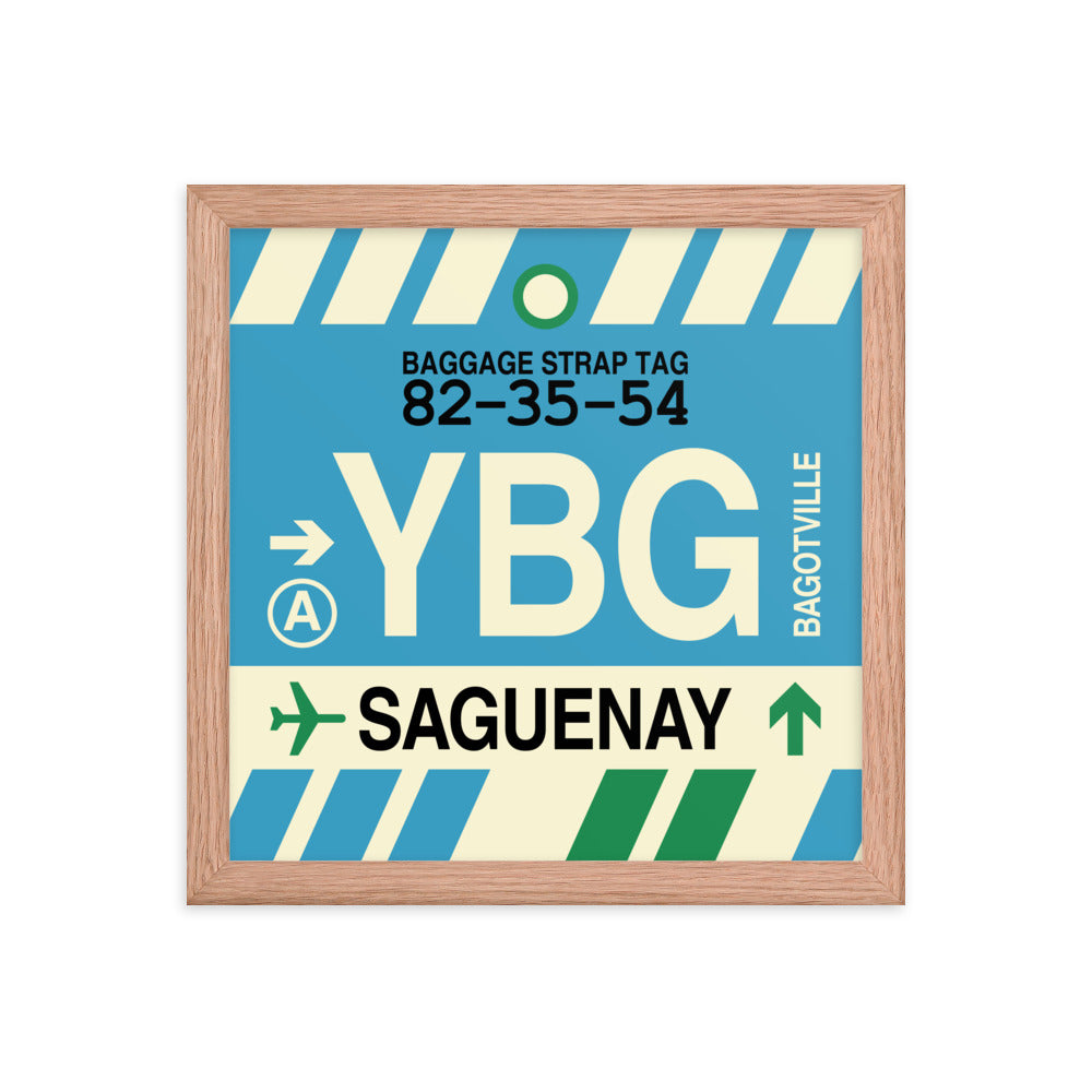 Travel-Themed Framed Print • YBG Saguenay Souvenir • YHM Designs - Image 07