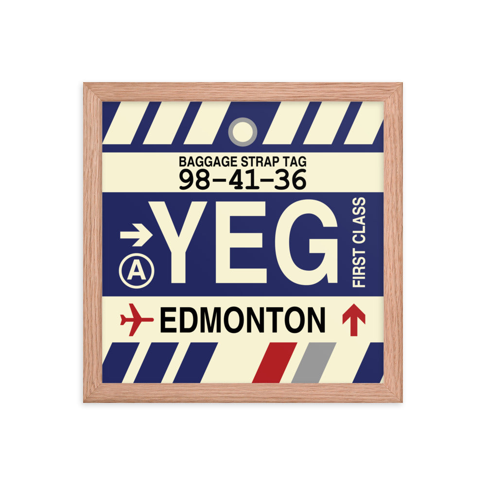 Travel-Themed Framed Print • YEG Edmonton • YHM Designs - Image 07