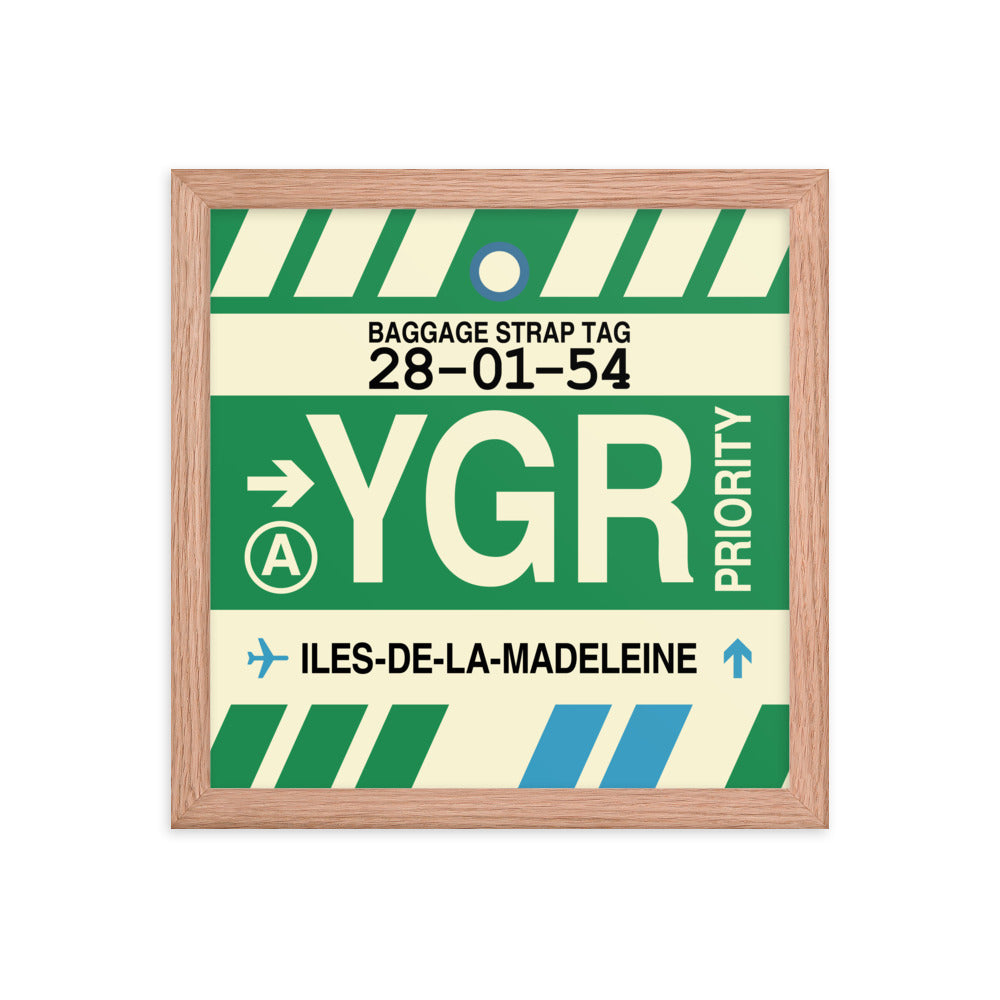 Travel-Themed Framed Print • YGR Îles-de-la-Madeleine • YHM Designs - Image 07