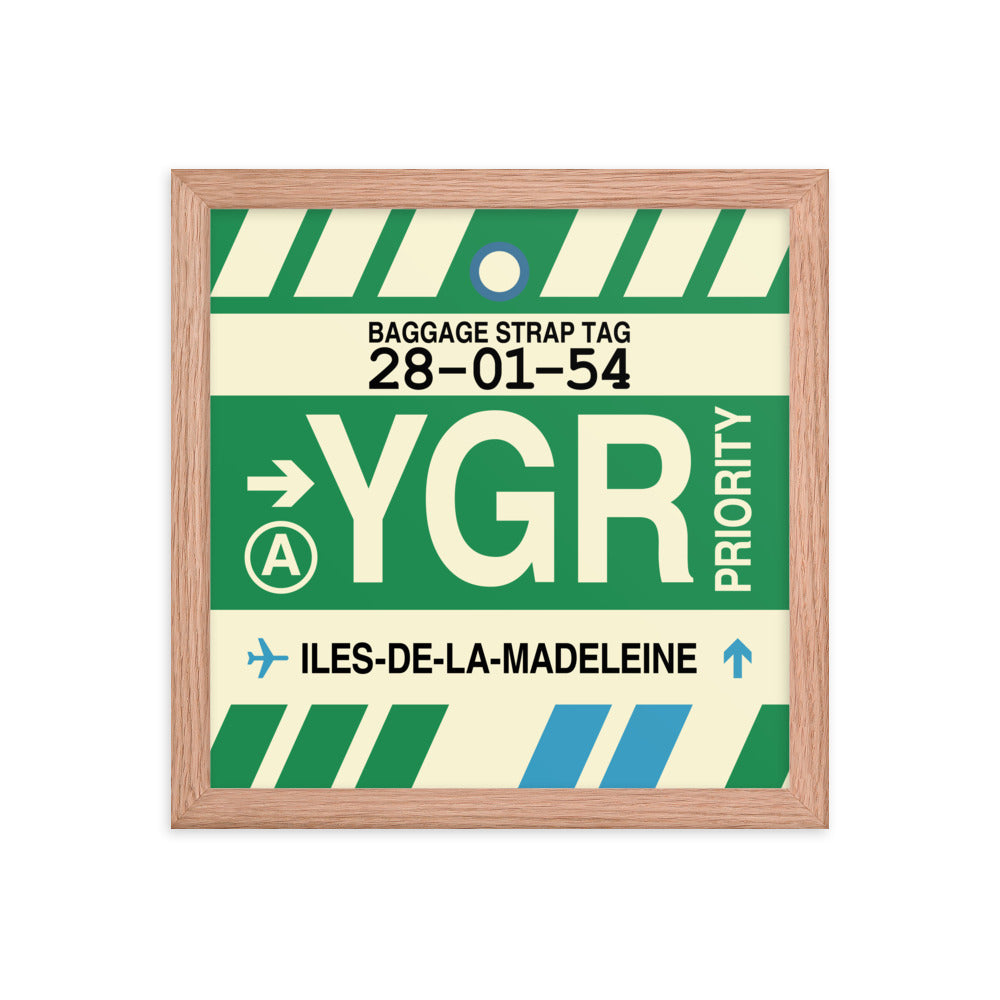 Travel-Themed Framed Print • YGR Îles-de-la-Madeleine Souvenir • YHM Designs - Image 07