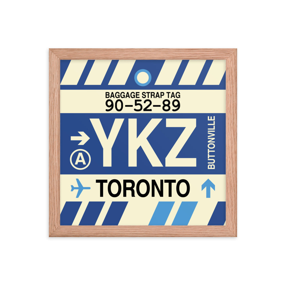 Travel-Themed Framed Print • YKZ Toronto • YHM Designs - Image 07