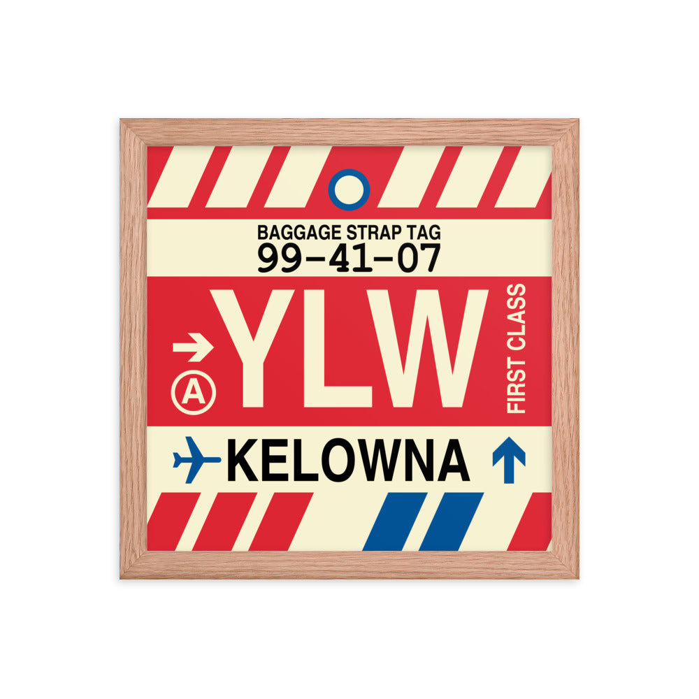 Travel-Themed Framed Print • YLW Kelowna • YHM Designs - Image 07