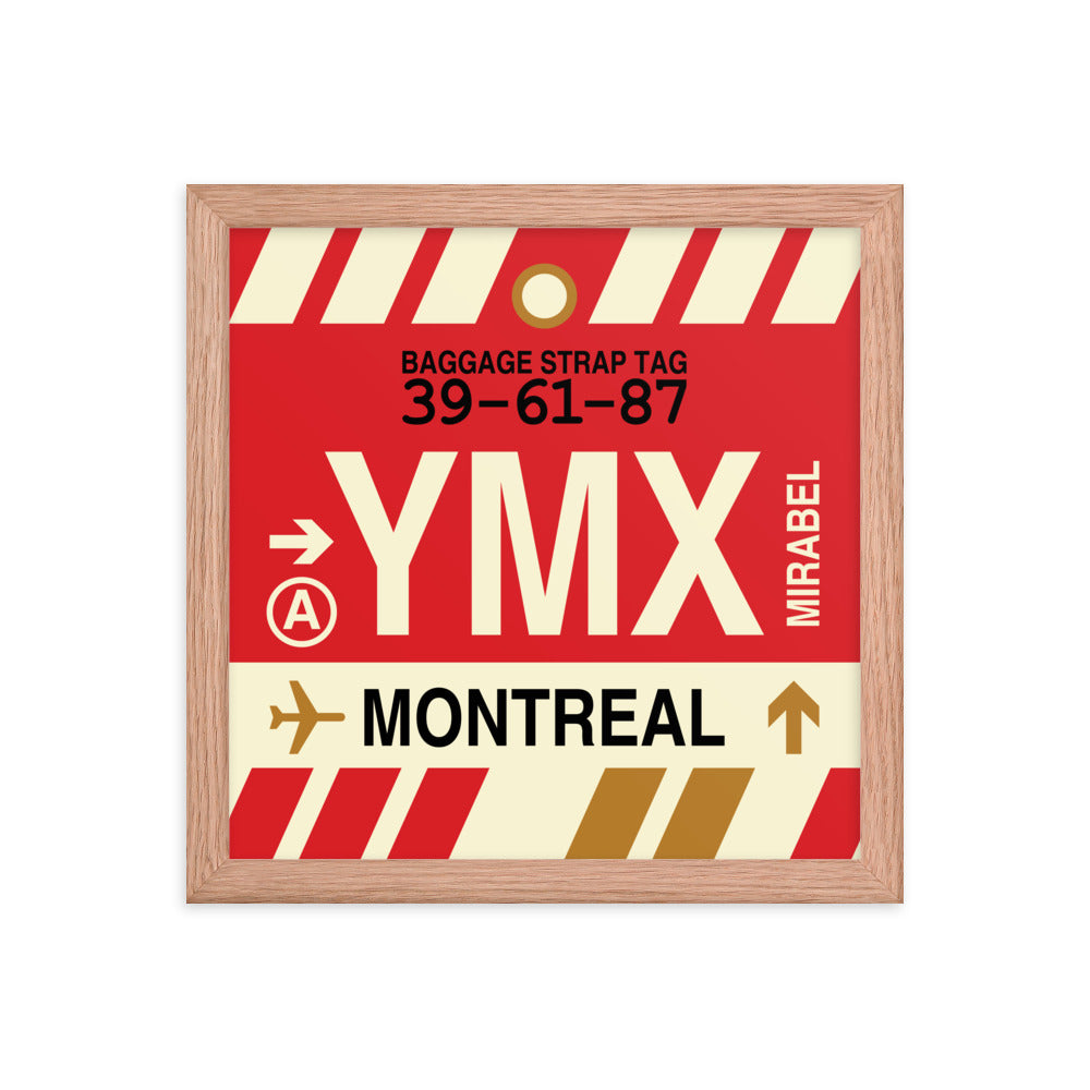 Travel-Themed Framed Print • YMX Montreal • YHM Designs - Image 07