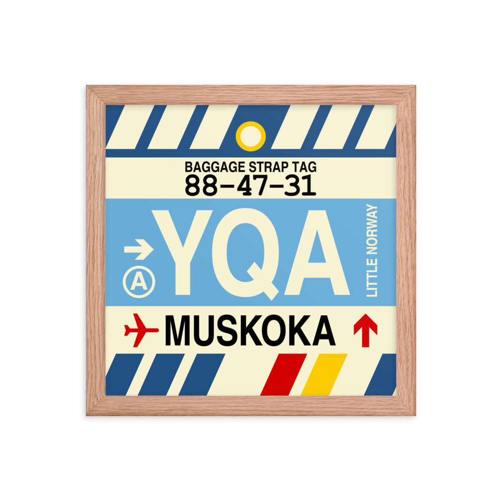 Travel-Themed Framed Print • YQA Muskoka • YHM Designs - Image 07