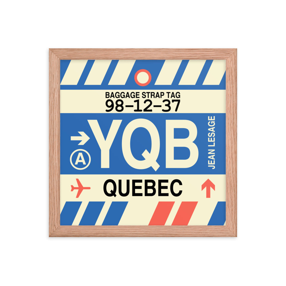 Travel-Themed Framed Print • YQB Quebec City • YHM Designs - Image 07