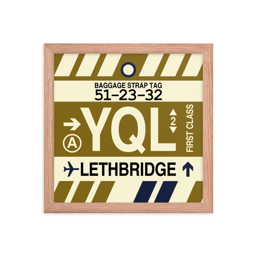 Travel-Themed Framed Print • YQL Lethbridge • YHM Designs - Image 07