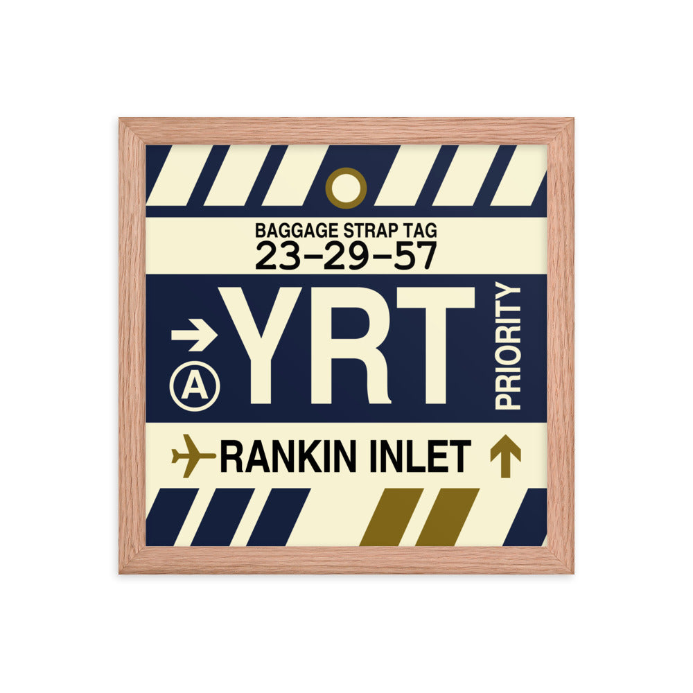 Travel-Themed Framed Print • YRT Rankin Inlet • YHM Designs - Image 07