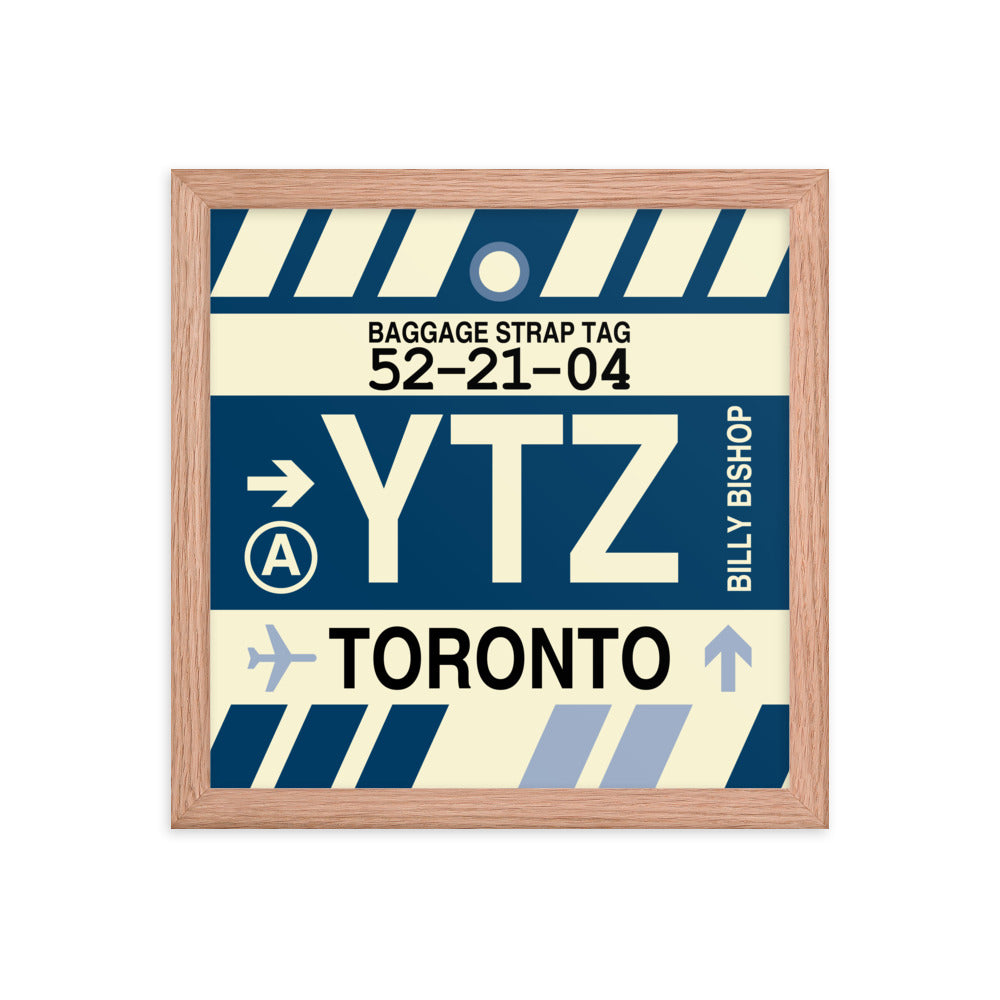 Travel-Themed Framed Print • YTZ Toronto • YHM Designs - Image 07