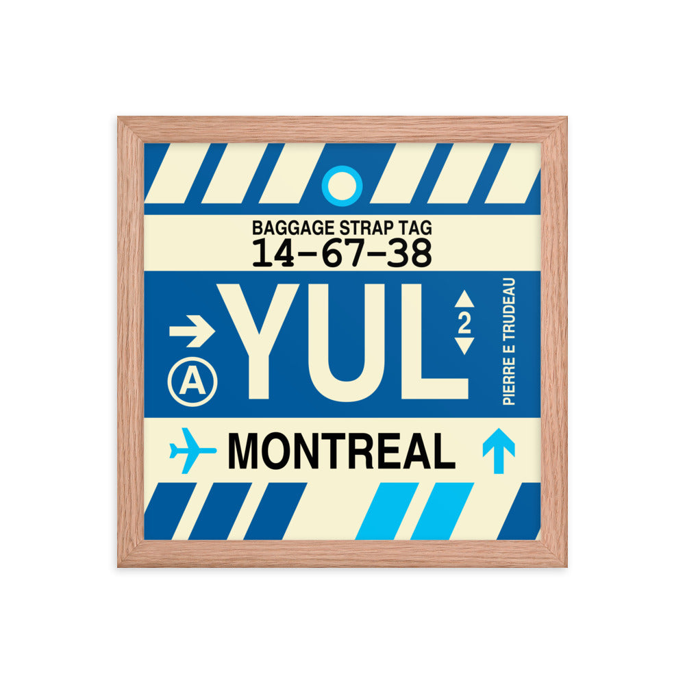 Travel-Themed Framed Print • YUL Montreal • YHM Designs - Image 07