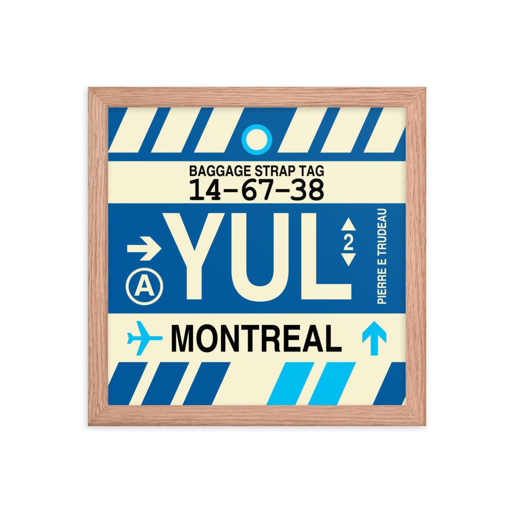 Travel-Themed Framed Print • YUL Montreal Souvenir • YHM Designs - Image 07