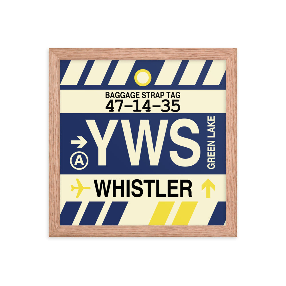 Travel-Themed Framed Print • YWS Whistler • YHM Designs - Image 07