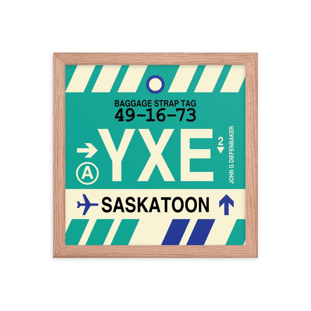 Travel-Themed Framed Print • YXE Saskatoon • YHM Designs - Image 07