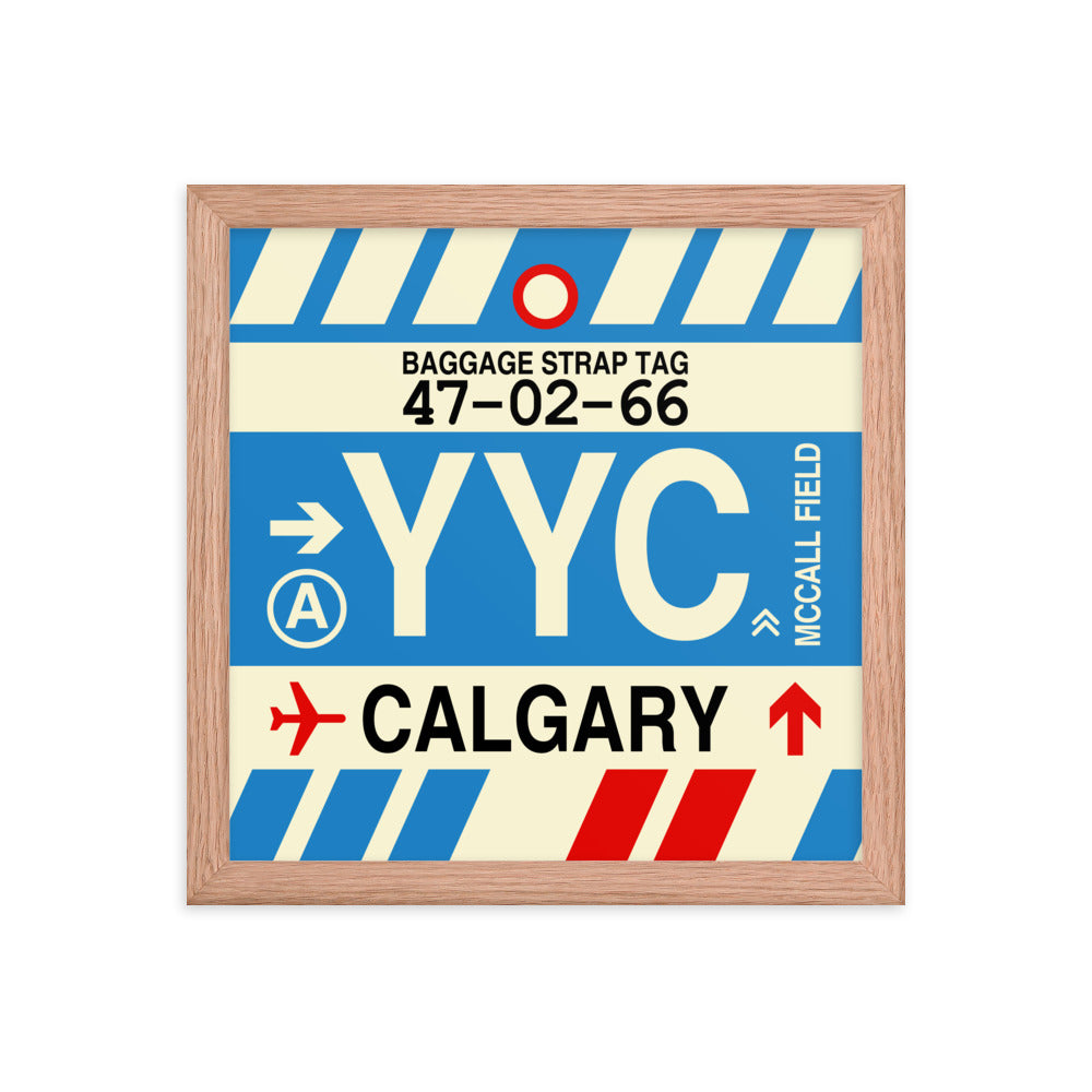 Travel-Themed Framed Print • YYC Calgary • YHM Designs - Image 07