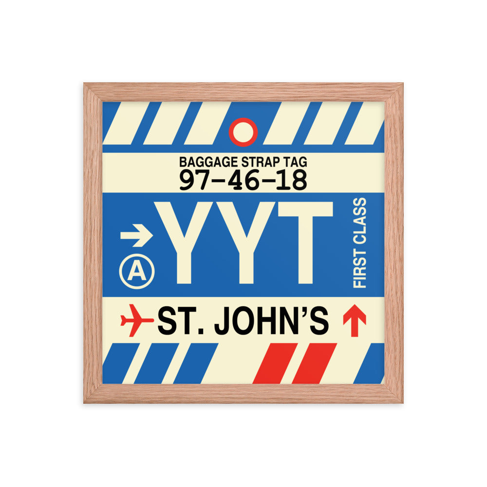 Travel-Themed Framed Print • YYT St. John's • YHM Designs - Image 07