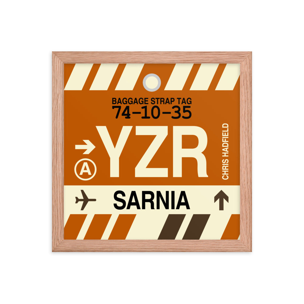 Travel-Themed Framed Print • YZR Sarnia Souvenir • YHM Designs - Image 07