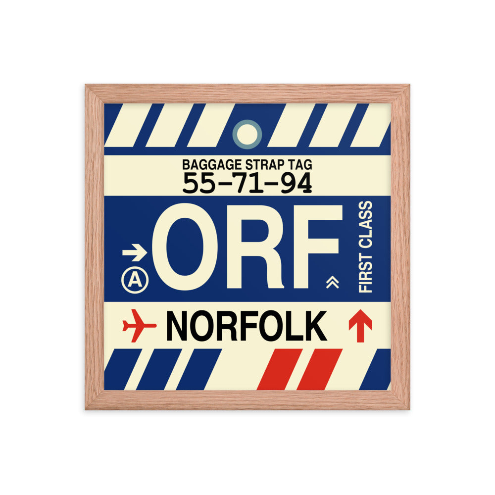 Travel-Themed Framed Print • ORF Norfolk • YHM Designs - Image 07