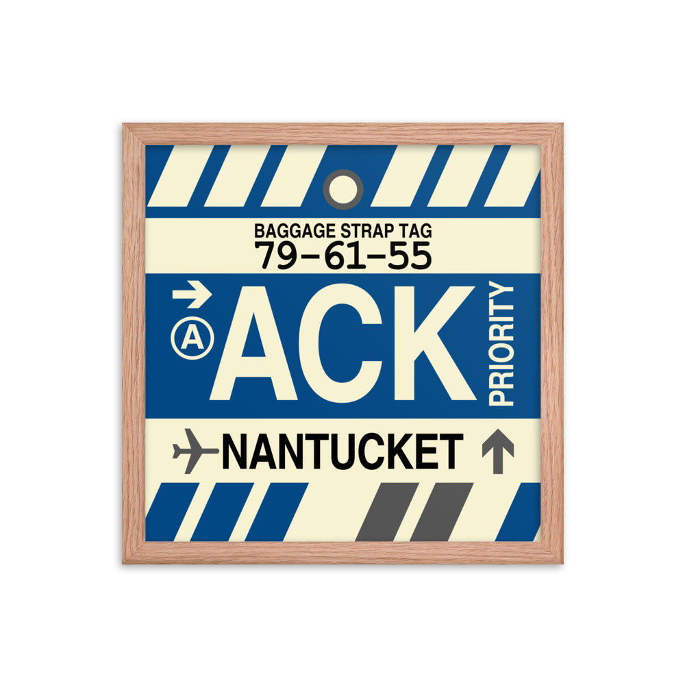 Travel-Themed Framed Print • ACK Nantucket • YHM Designs - Image 08