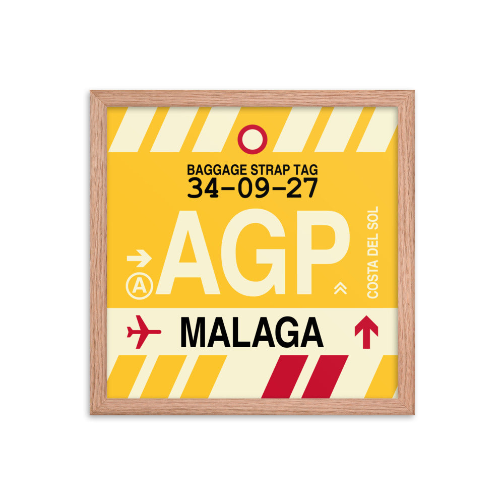 Travel-Themed Framed Print • AGP Malaga • YHM Designs - Image 08