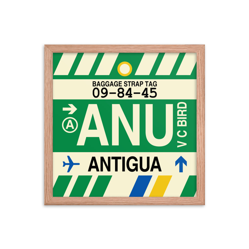 Travel-Themed Framed Print • ANU Antigua Souvenir • YHM Designs - Image 08