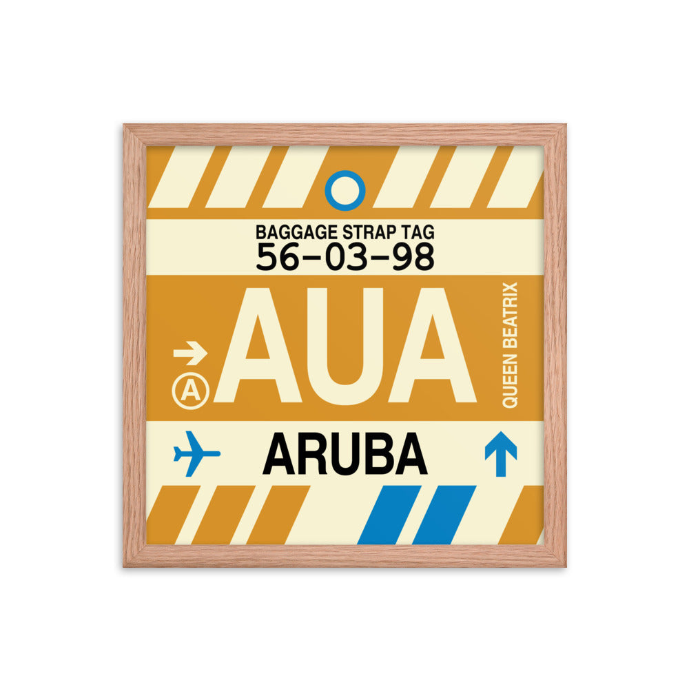 Travel-Themed Framed Print • AUA Aruba • YHM Designs - Image 08