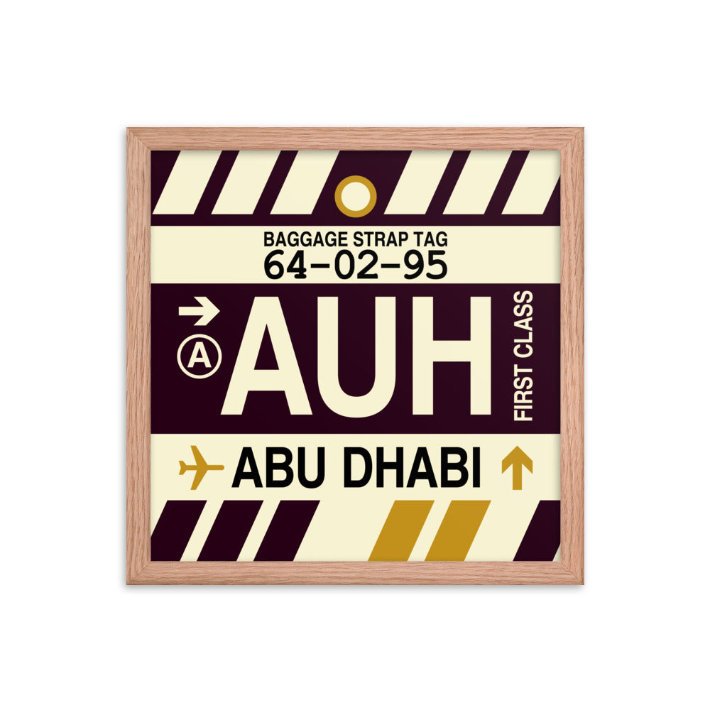 Travel-Themed Framed Print • AUH Abu Dhabi • YHM Designs - Image 08