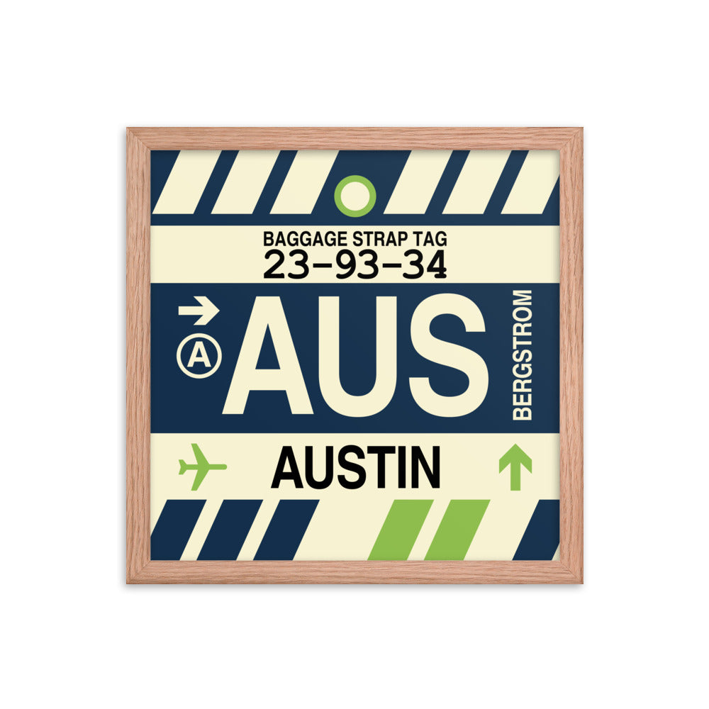 Travel-Themed Framed Print • AUS Austin • YHM Designs - Image 08