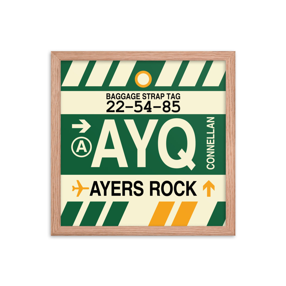 Travel-Themed Framed Print • AYQ Ayers Rock • YHM Designs - Image 08