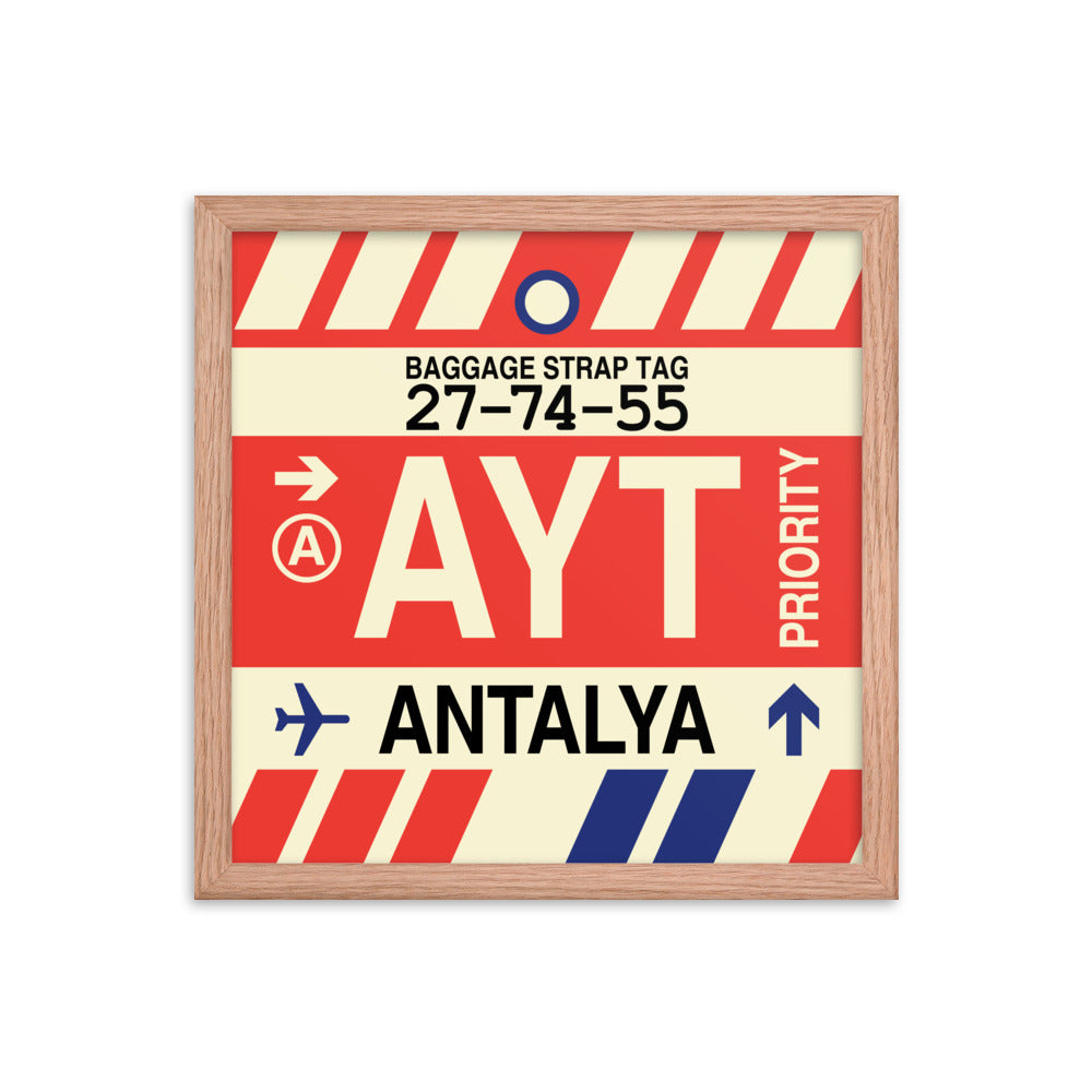 Travel-Themed Framed Print • AYT Antalya • YHM Designs - Image 08