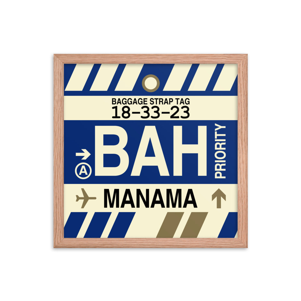 Travel-Themed Framed Print • BAH Manama • YHM Designs - Image 08