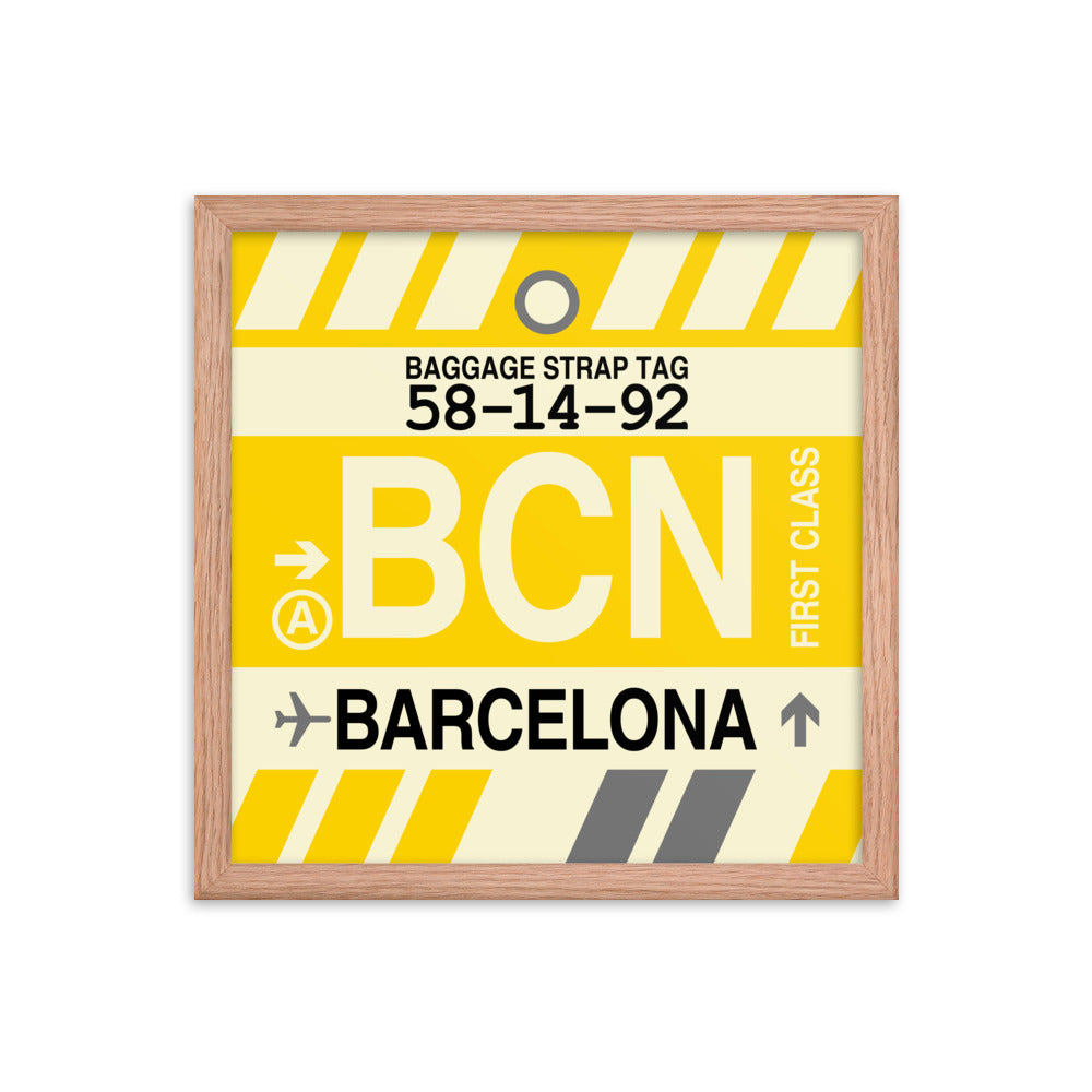 Travel-Themed Framed Print • BCN Barcelona • YHM Designs - Image 08