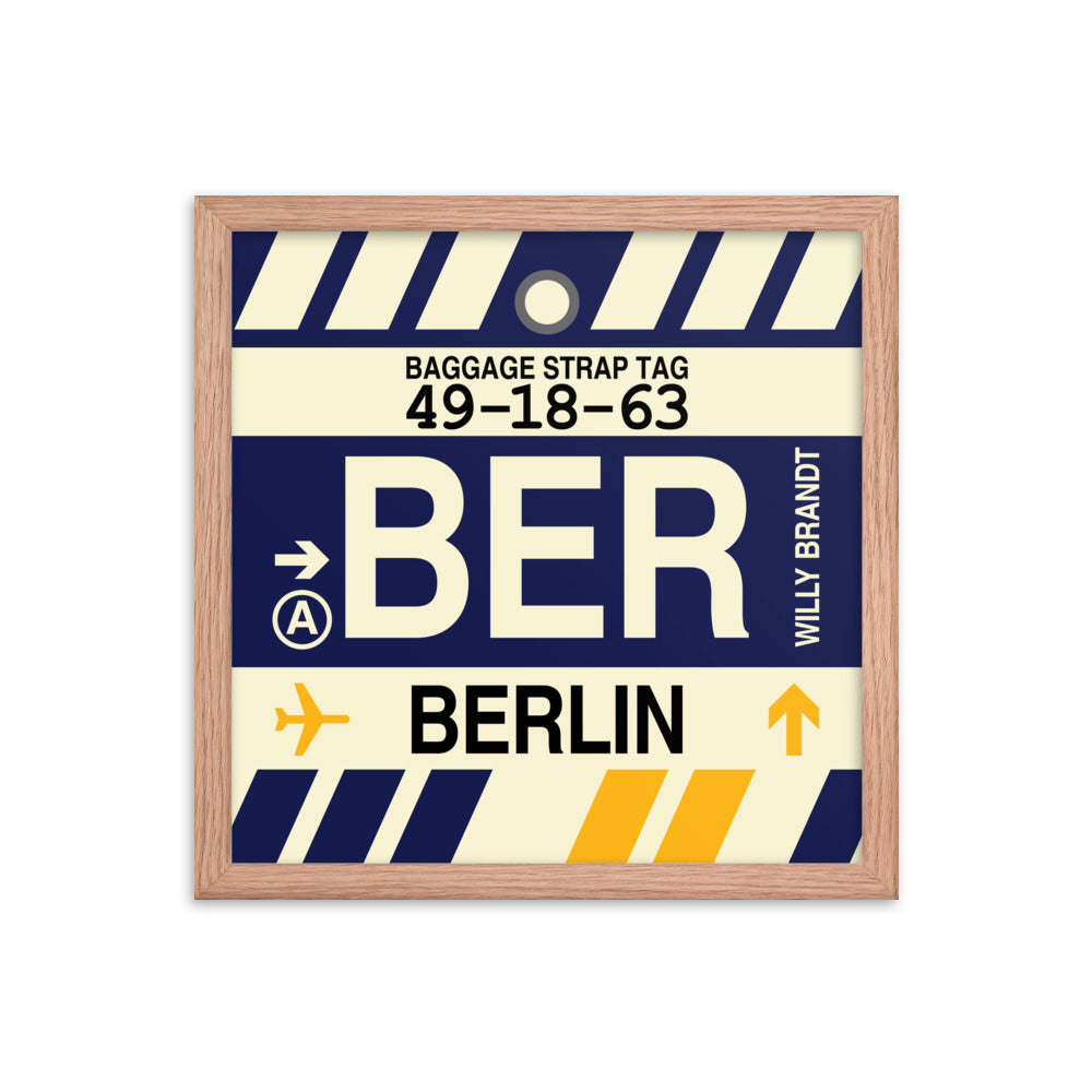 Travel-Themed Framed Print • BER Berlin • YHM Designs - Image 08